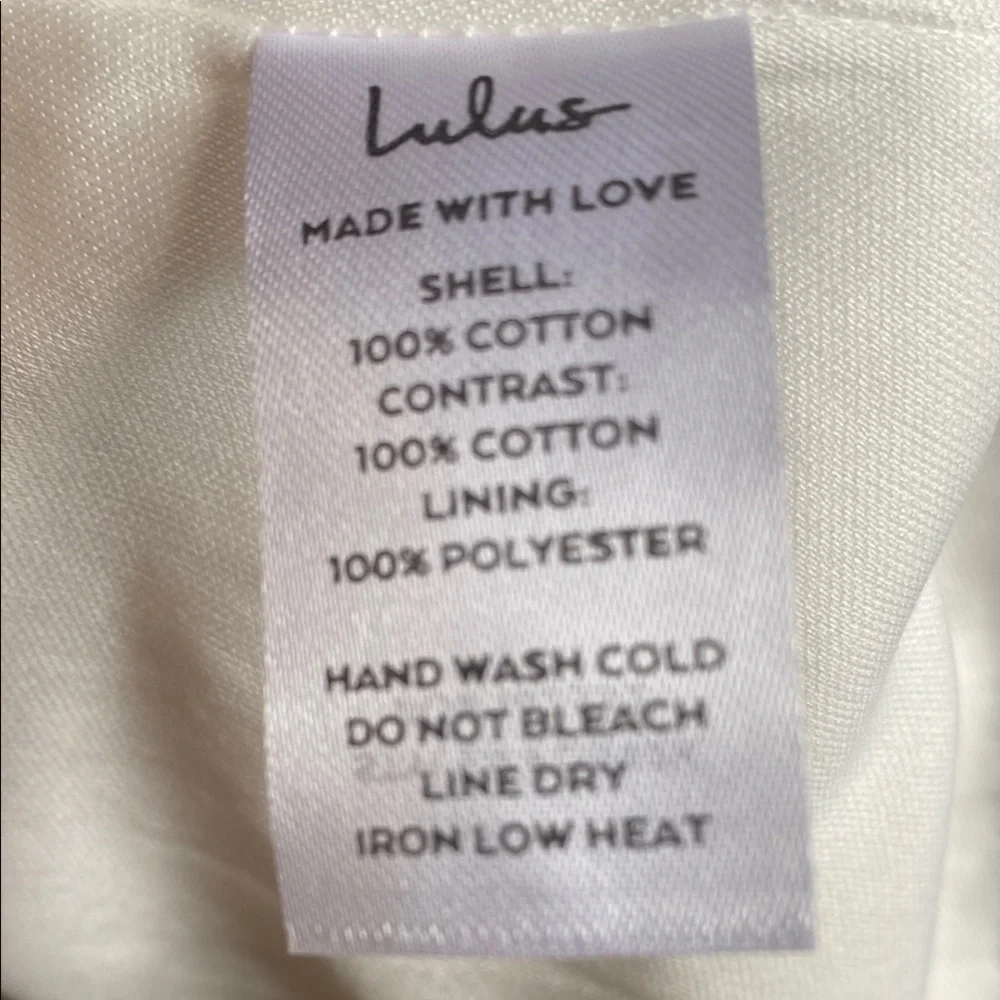 Lulu’s Chic White Eyelet Pattern Maxi Dress XL Summer Wedding Guest - Picture 7 of 14